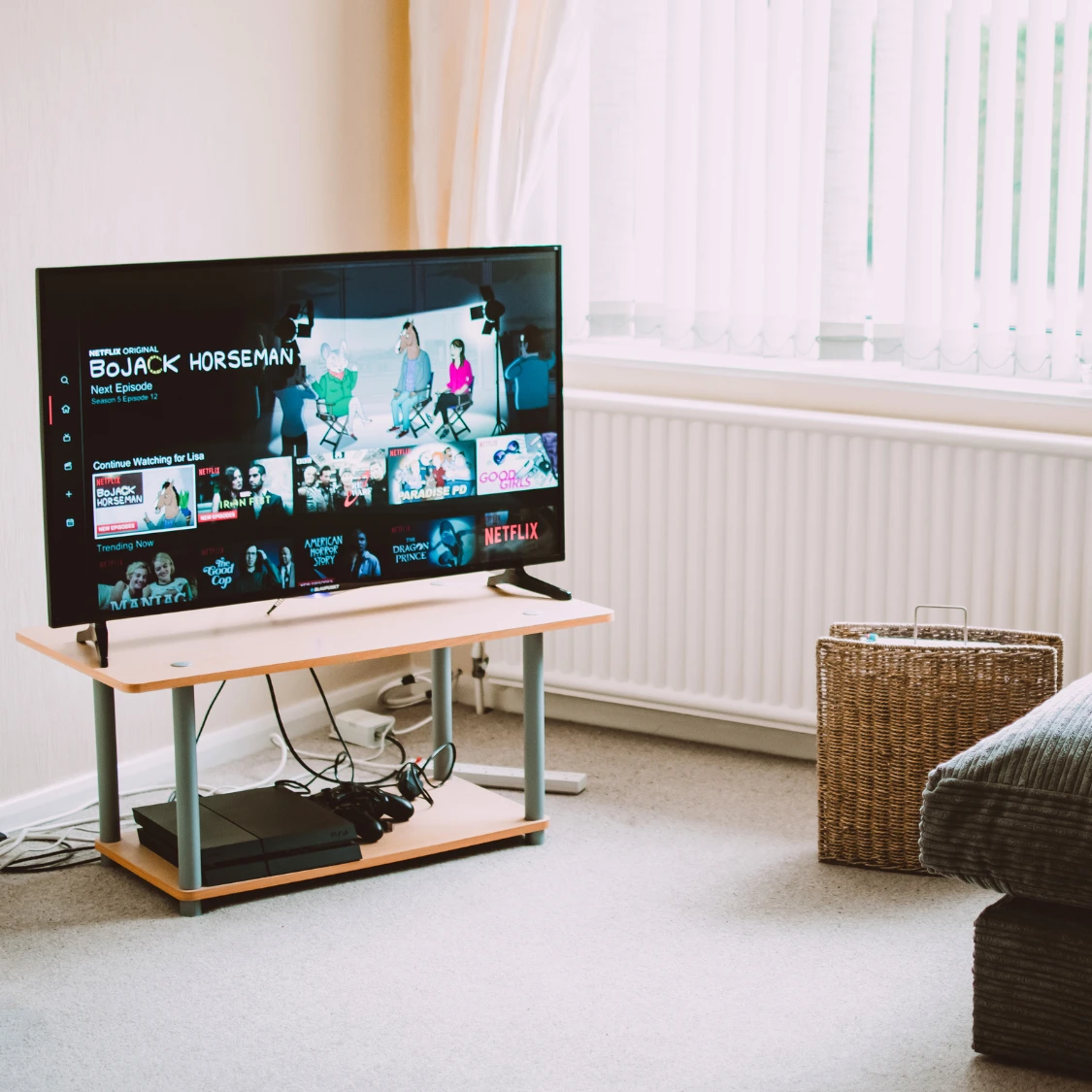 Family enjoying entertainment